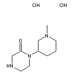 1-(1-methylpiperidin-3-yl)piperazin-2-one dihydrochloride