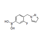 4-[(1-Pyrazolyl)methyl]-3-fluorophenylboronic Acid