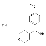 (4-methoxyphenyl)(oxan-4-yl)methanamine hydrochloride