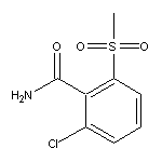 2-chloro-6-methanesulfonylbenzamide