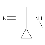 2-cyclopropyl-2-(methylamino)propanenitrile