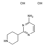 2-(piperidin-4-yl)pyrimidin-4-amine dihydrochloride