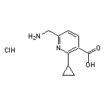 6-(aminomethyl)-2-cyclopropylpyridine-3-carboxylic acid hydrochloride