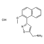 [3-(2-methoxynaphthalen-1-yl)-1,2-oxazol-5-yl]methanamine hydrochloride