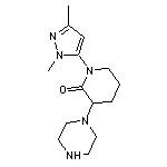 1-(1,3-dimethyl-1H-pyrazol-5-yl)-3-(piperazin-1-yl)piperidin-2-one