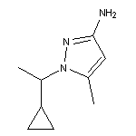 1-(1-cyclopropylethyl)-5-methyl-1H-pyrazol-3-amine