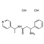 3-amino-3-phenyl-N-[1-(pyridin-4-yl)ethyl]propanamide dihydrochloride