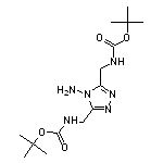 tert-butyl N-{[4-amino-5-({[(tert-butoxy)carbonyl]amino}methyl)-4H-1,2,4-triazol-3-yl]methyl}carbamate