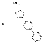 [3-(4-phenylphenyl)-4,5-dihydro-1,2-oxazol-5-yl]methanamine hydrochloride