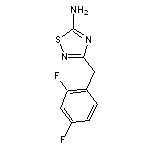 3-[(2,4-difluorophenyl)methyl]-1,2,4-thiadiazol-5-amine