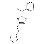 2-[chloro(phenyl)methyl]-5-(2-cyclopentylethyl)-1,3,4-oxadiazole