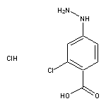 2-chloro-4-hydrazinylbenzoic acid hydrochloride