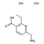 6-(aminomethyl)-2-ethylpyridine-3-carboxylic acid dihydrochloride