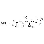 2-amino-4-methanesulfonyl-N-methyl-N-(thiophen-2-ylmethyl)butanamide hydrochloride