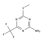 4-(methylsulfanyl)-6-(trifluoromethyl)-1,3,5-triazin-2-amine