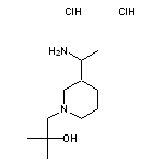 1-[3-(1-aminoethyl)piperidin-1-yl]-2-methylpropan-2-ol dihydrochloride