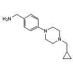 {4-[4-(cyclopropylmethyl)piperazin-1-yl]phenyl}methanamine