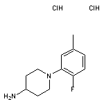 1-(2-fluoro-5-methylphenyl)piperidin-4-amine dihydrochloride