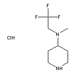 N-methyl-N-(2,2,2-trifluoroethyl)piperidin-4-amine hydrochloride