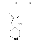 2-(4-aminopiperidin-4-yl)acetic acid dihydrochloride