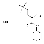 2-amino-4-methanesulfonyl-N-(oxan-4-yl)butanamide hydrochloride