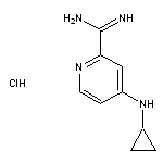 4-(cyclopropylamino)pyridine-2-carboximidamide hydrochloride