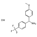 (4-methoxyphenyl)[4-(trifluoromethyl)phenyl]methanamine hydrochloride