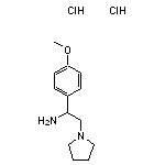 1-(4-methoxyphenyl)-2-(pyrrolidin-1-yl)ethan-1-amine dihydrochloride