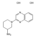 1-(quinoxalin-2-yl)piperidin-3-amine dihydrochloride