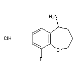 9-fluoro-2,3,4,5-tetrahydro-1-benzoxepin-5-amine hydrochloride