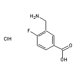 3-(aminomethyl)-4-fluorobenzoic acid hydrochloride