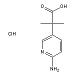 2-(6-aminopyridin-3-yl)-2-methylpropanoic acid hydrochloride