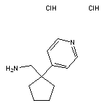 [1-(pyridin-4-yl)cyclopentyl]methanamine dihydrochloride