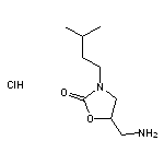 5-(aminomethyl)-3-(3-methylbutyl)-1,3-oxazolidin-2-one hydrochloride