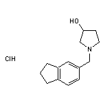 1-(2,3-dihydro-1H-inden-5-ylmethyl)pyrrolidin-3-ol hydrochloride