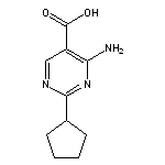 4-amino-2-cyclopentylpyrimidine-5-carboxylic acid