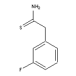 2-(3-fluorophenyl)ethanethioamide