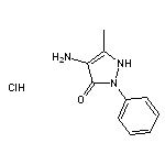 4-amino-5-methyl-2-phenyl-2,3-dihydro-1H-pyrazol-3-one hydrochloride