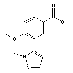 4-methoxy-3-(1-methyl-1H-pyrazol-5-yl)benzoic acid