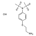 N-[4-(2-aminoethoxy)phenyl]-N-methanesulfonylmethanesulfonamide hydrochloride