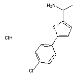 1-[5-(4-chlorophenyl)thiophen-2-yl]ethan-1-amine hydrochloride