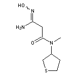 2-(N’-hydroxycarbamimidoyl)-N-methyl-N-(thiolan-3-yl)acetamide