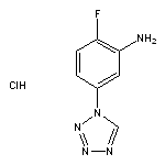 2-fluoro-5-(1H-1,2,3,4-tetrazol-1-yl)aniline hydrochloride