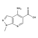 4-amino-1-methyl-1H-pyrazolo[3,4-b]pyridine-5-carboxylic acid