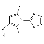 2,5-dimethyl-1-(1,3-thiazol-2-yl)-1H-pyrrole-3-carbaldehyde