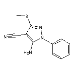 5-amino-3-(methylthio)-1-phenyl-1H-pyrazole-4-carbonitrile