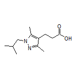 3-(1-Isobutyl-3,5-dimethyl-4-pyrazolyl)propanoic Acid