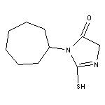 3-cycloheptyl-2-mercapto-3,5-dihydro-4H-imidazol-4-one