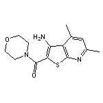 4,6-dimethyl-2-(morpholin-4-ylcarbonyl)thieno[2,3-b]pyridin-3-amine