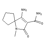 4-amino-1-methyl-2-oxo-1-azaspiro[4.4]non-3-ene-3-carboxamide